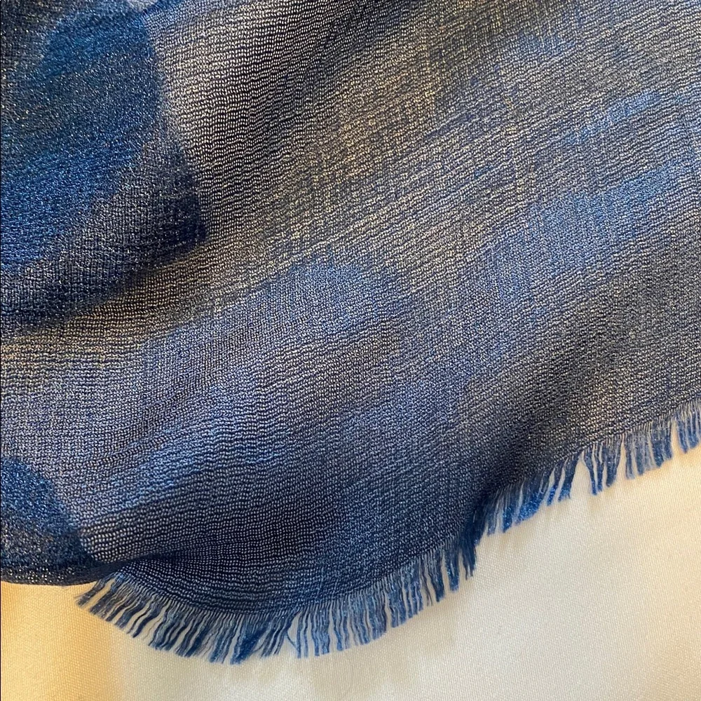 NWT Nordstrom Blue Meridian Shimmer Wrap Scarf One Size